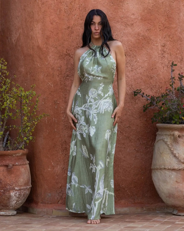 Sage - Modal Halter Dress (Out of stock)