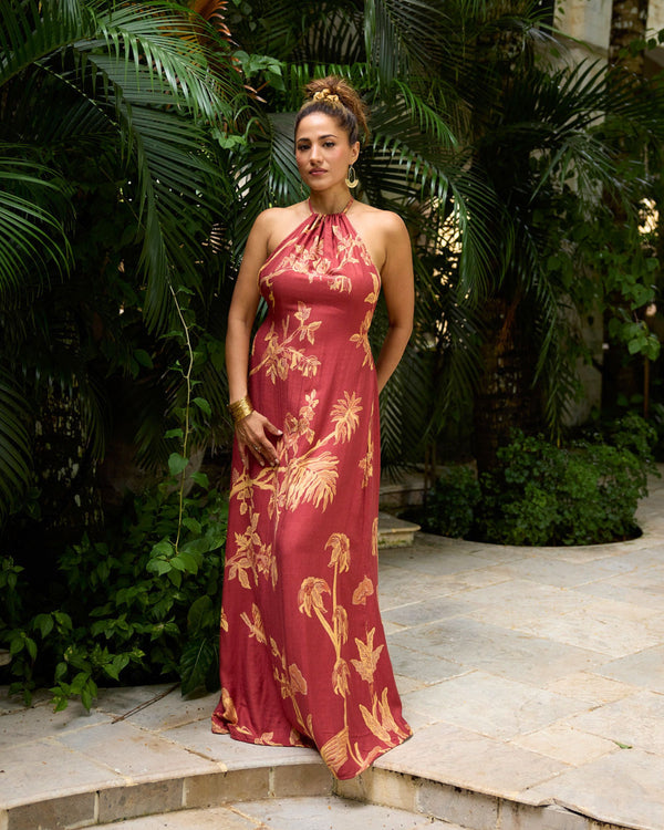 Kali - EcoVero Halter Dress