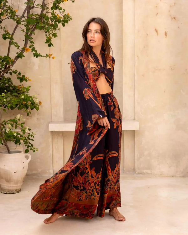 September Sky - EcoVero Maxi Kaftan