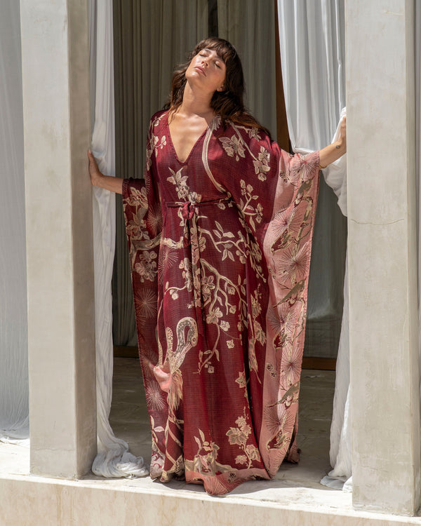 Wineberry Dream - Modal Classic Kaftan (Out of Stock)