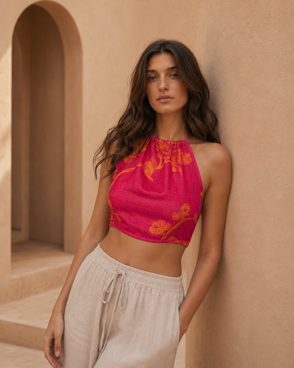 Bougainvillea - Ecovero Halter Top