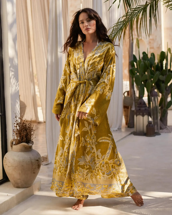 Golden Lotus - EcoVero Maxi Kaftan