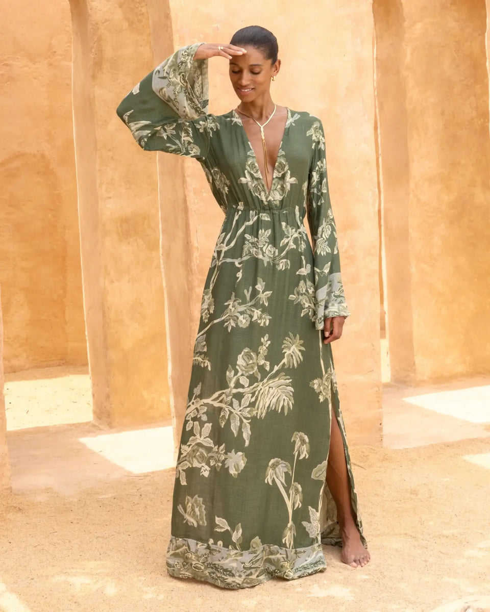 yellow dress with green heart PurenessofHeart-MaxiDress4_1200x1200.png?v=1769178309 Alo Yoga Alosoft Courtside hr-dresses-reasons in the USA Size:1/38/(S)