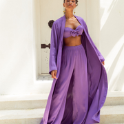 Purple Rain - EcoVero Satin Maxi Kaftan