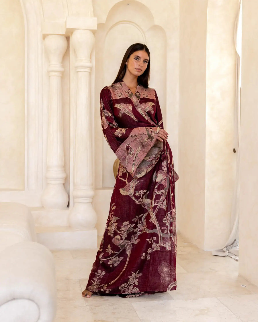 Wineberry Dream - Modal Amara Dress (Pre-order - delivery in January)