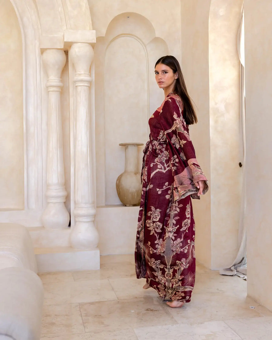 Wineberry Dream - Modal Amara Dress (Pre-order - delivery in January)