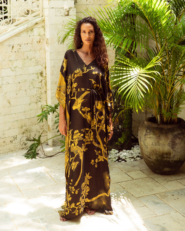Sunflower Power - Modal Classic Kaftan
