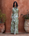 Sage - Halter Dress