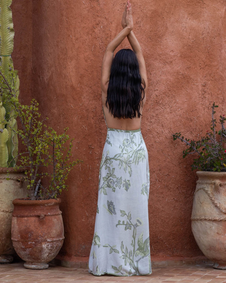 Sage - Halter Dress