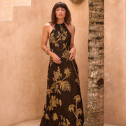 Sunflower Power - EcoVero Halter Dress