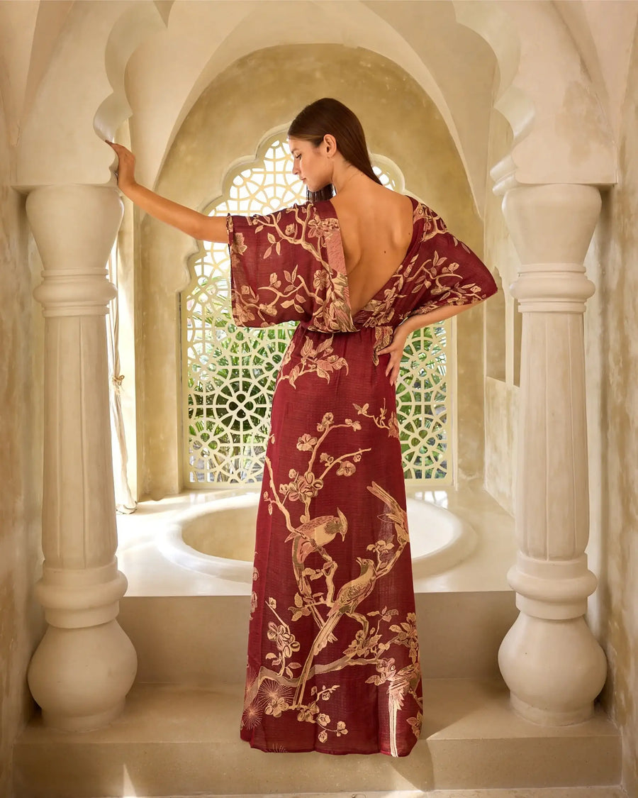 Wineberry Dream - Modal Leela Dress (Pre-order - delivery in January)