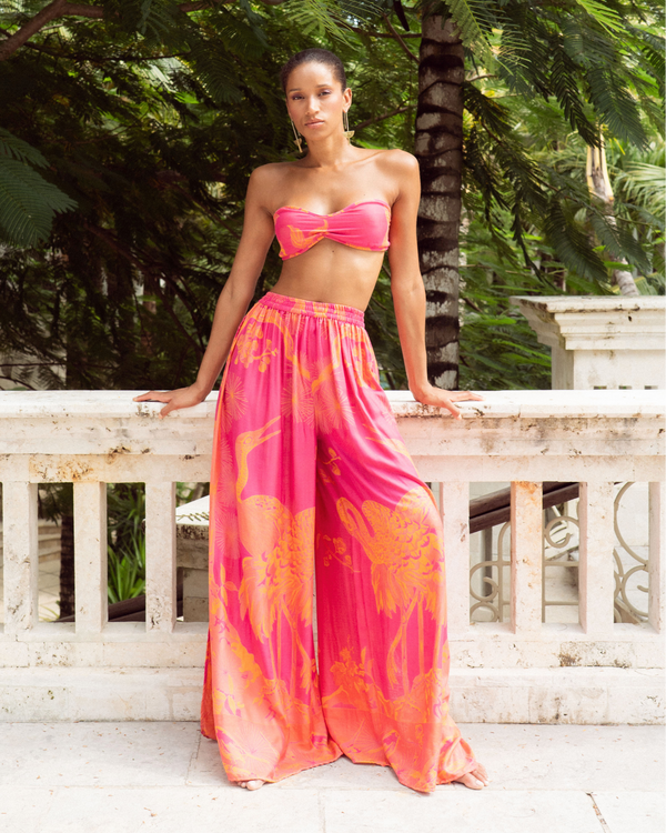 Bougainvillea - Modal Tulum Pants