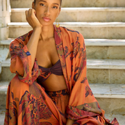 September Sky - Modal Short Kimono