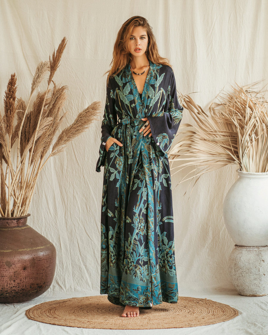 Baby it's Blue - Maxi Kaftan
