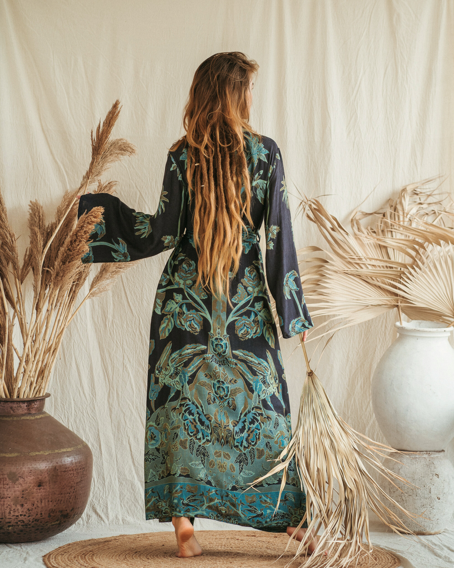 Baby it's Blue - Maxi Kaftan