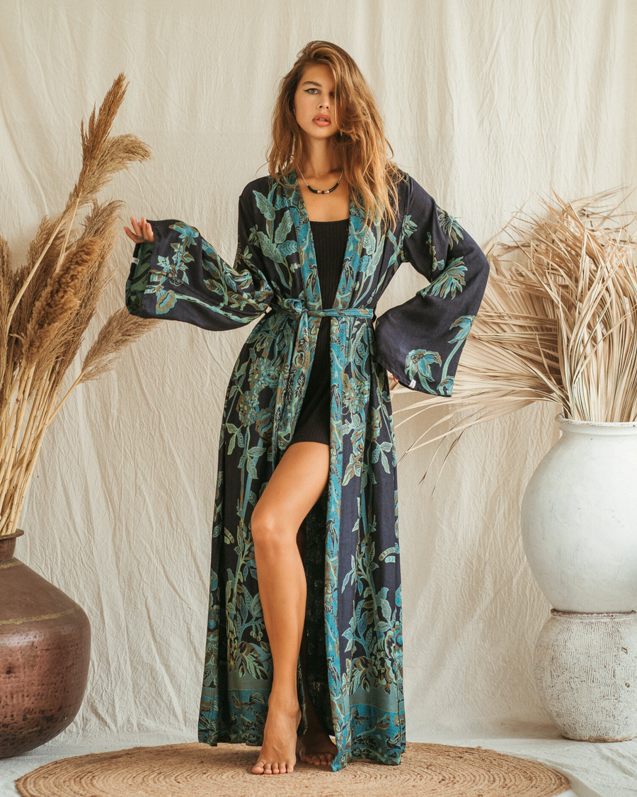 Baby it's Blue - Maxi Kaftan