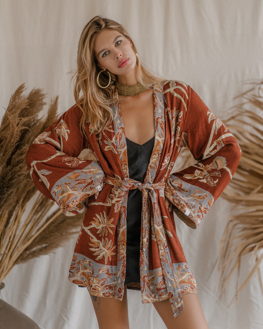Terra Di Siena - Short Kimono