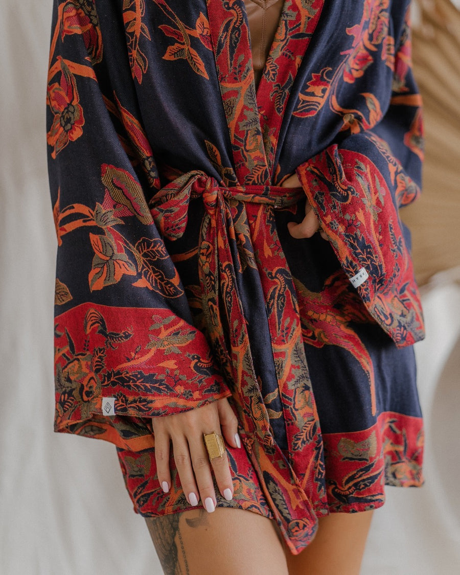 September Sky - Short Kimono
