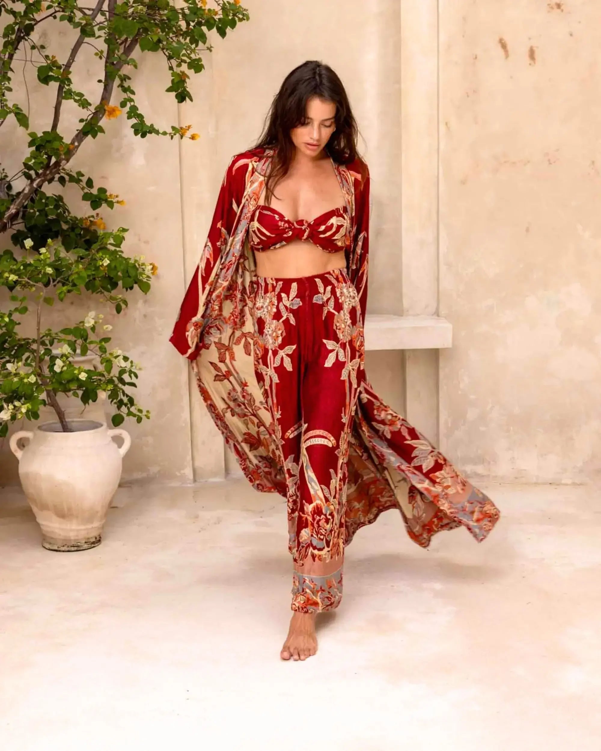 River Roses EcoVero Maxi Kaftan