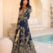 Deep Blue Sea - Lyocell Maxi Kaftan (Pre-order - delivery in January)