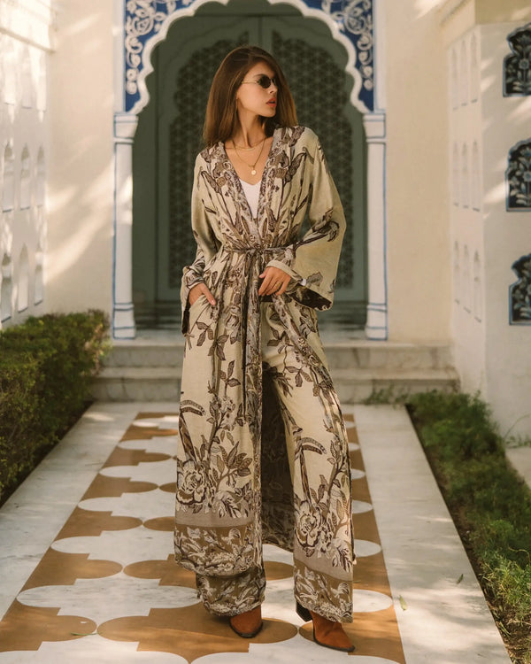 Burnt Umber - EcoVero Maxi Kaftan