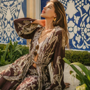 Burnt Umber - Lyocell Maxi Kaftan