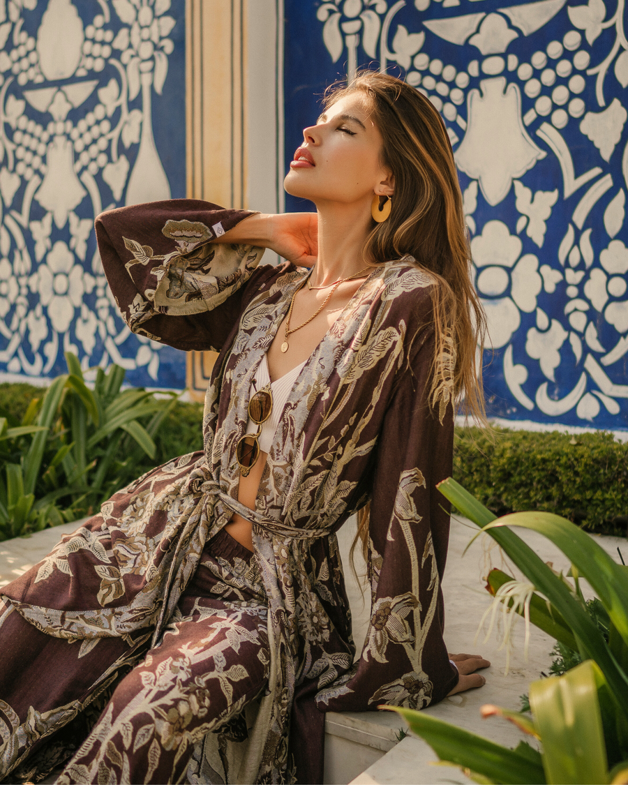 Burnt Umber - Maxi Kaftan