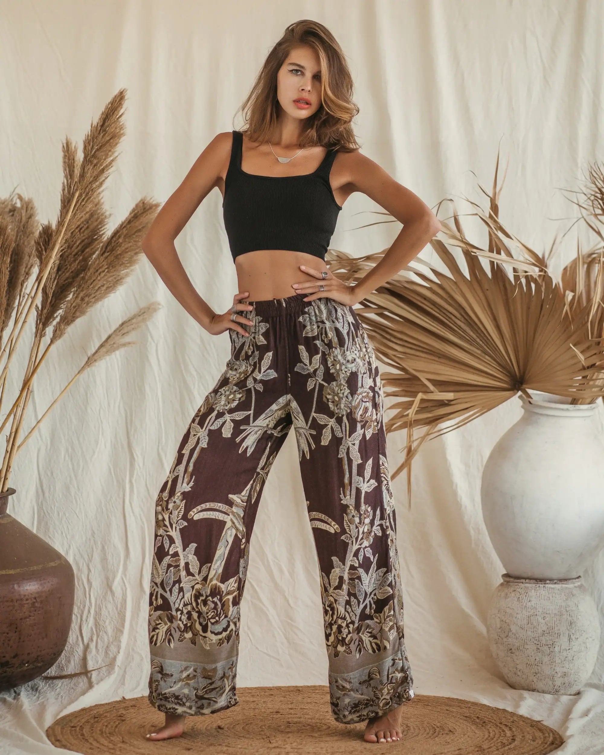 Burnt Umber EcoVero Pants