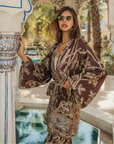 Burnt Umber - Short Kimono