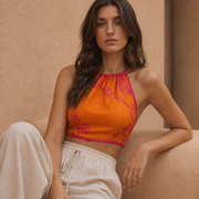 Bougainvillea - Modal Halter Top