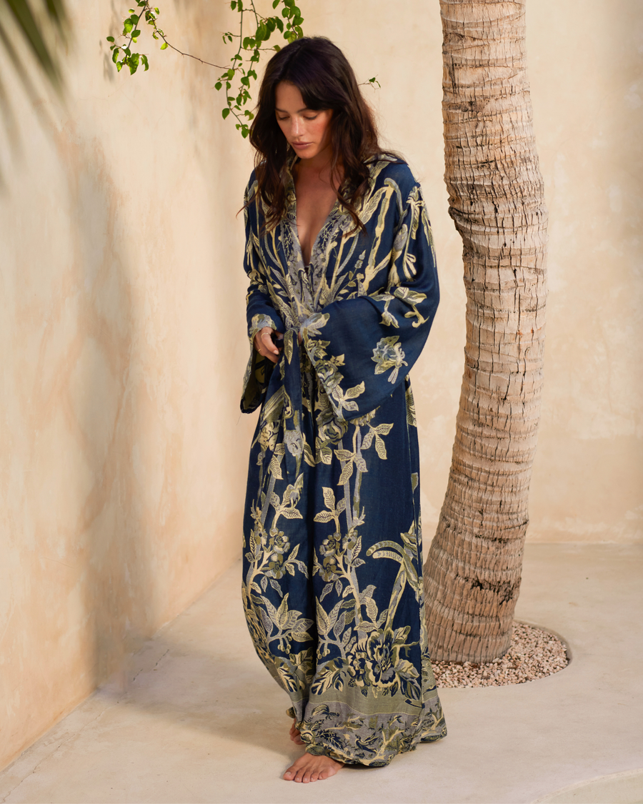 Deep Blue Sea - Maxi Kaftan