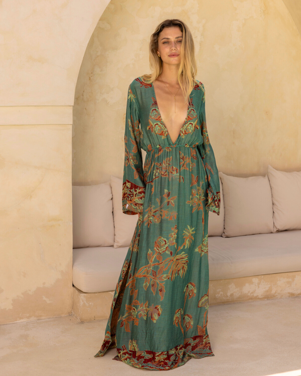 Ocean Coral - Modal Maxi Dress