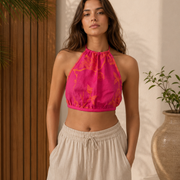 Bougainvillea - Modal Halter Top