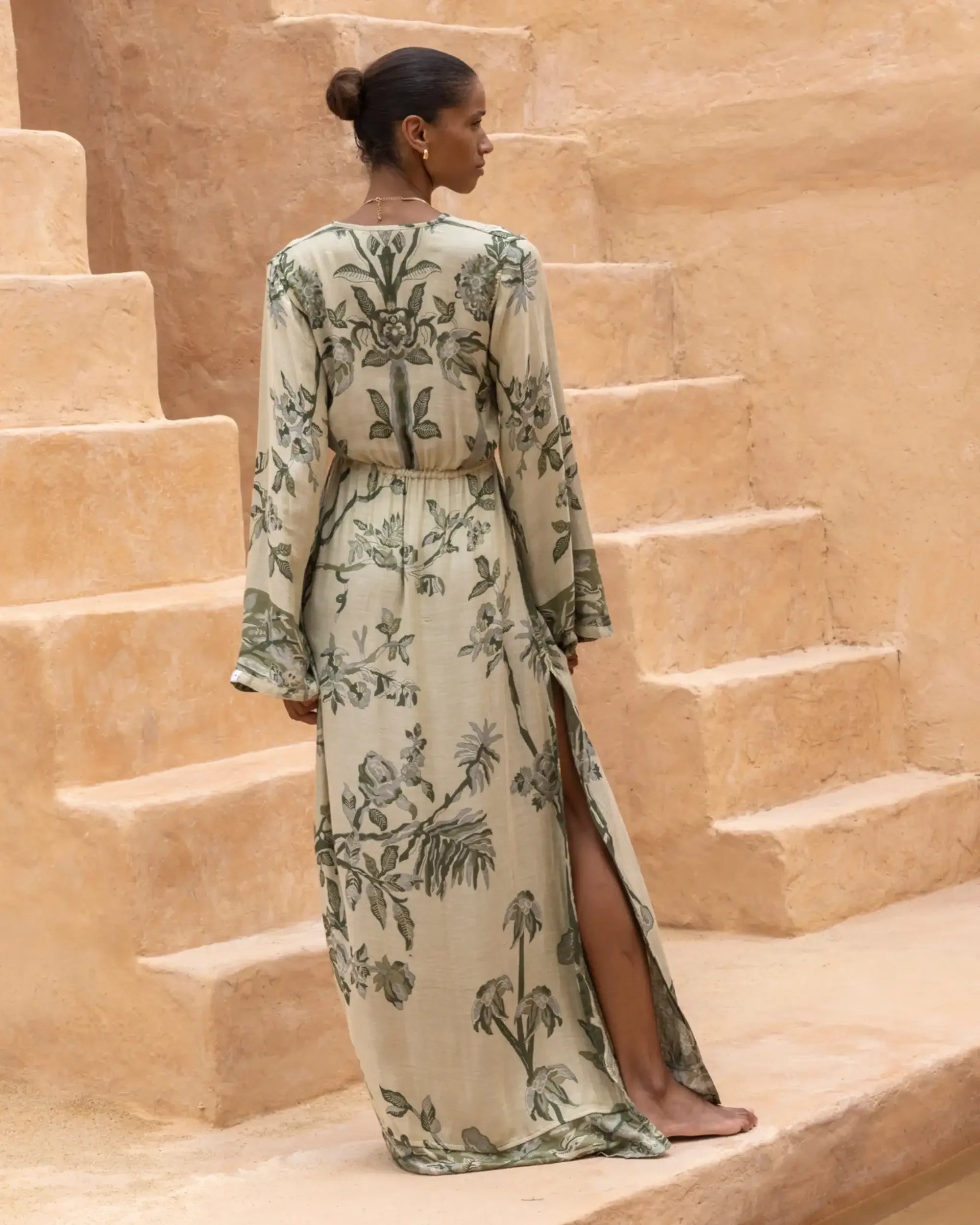 african maxi dresses amazon NUNA AFRICAN PRINT MAXI DRESS (LONG SLEEVES ) – UNIQUE AFRIQUE