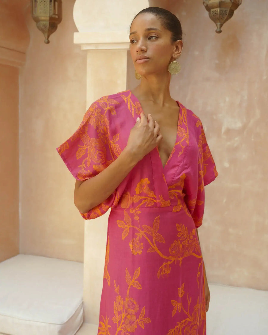 Bougainvillea - Lyocell Leela Dress