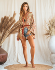 Terra Di Siena - Short Kimono