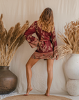 Wineberry Dream - Short Kimono (shipping end of March)