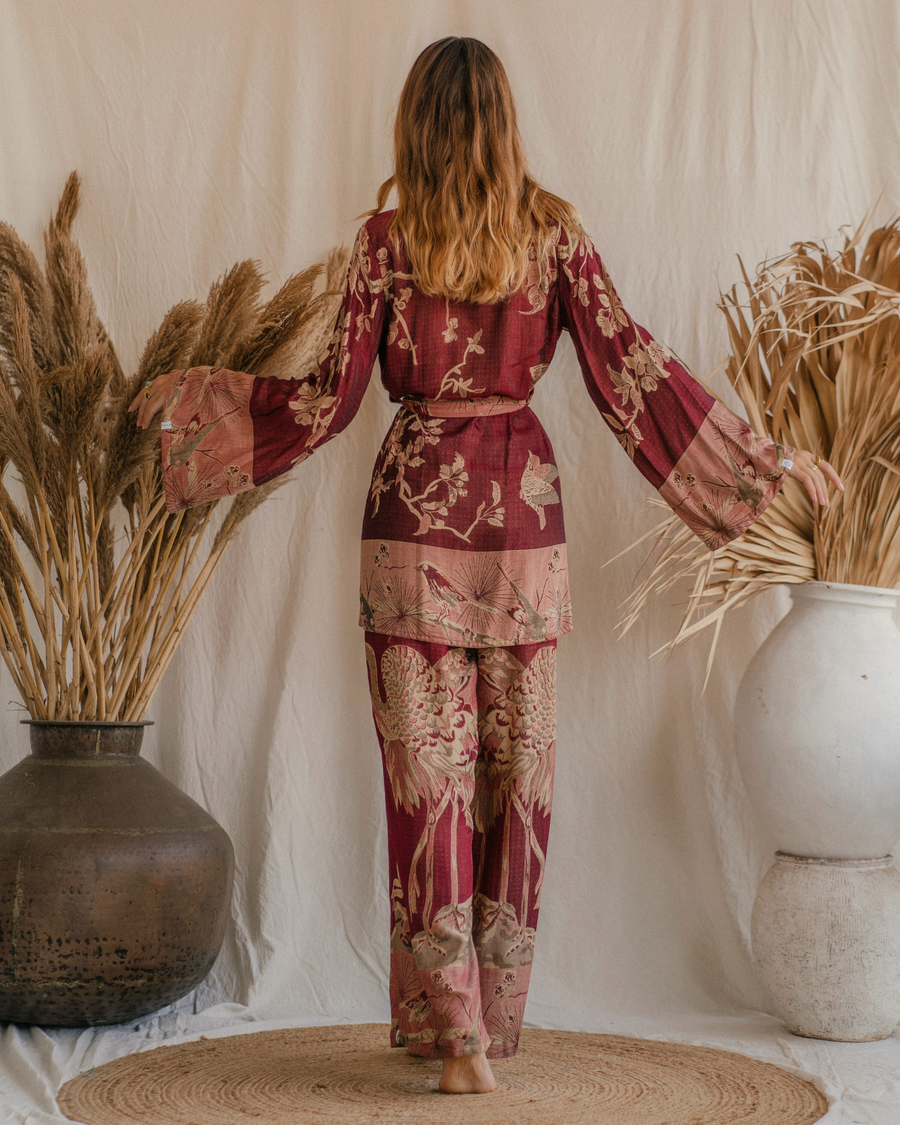 Wineberry Dream - Short Kimono (shipping end of March)