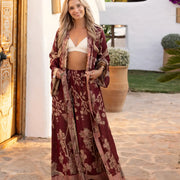 Wineberry Dream - Modal Maxi Kaftan