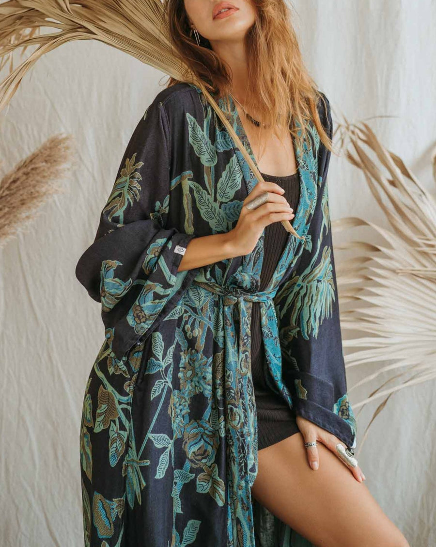 Baby it's Blue - Maxi Kaftan