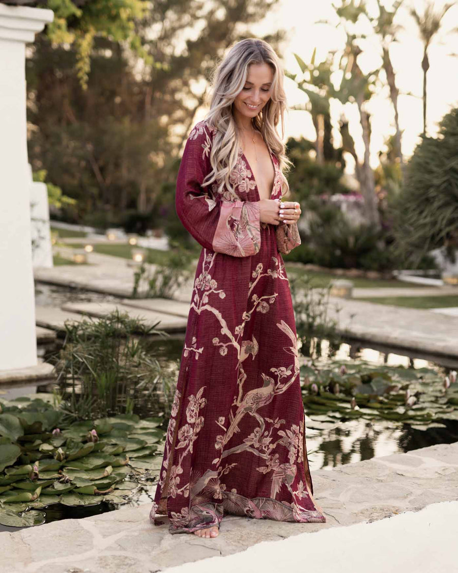 Wineberry Dream - Maxi Dress