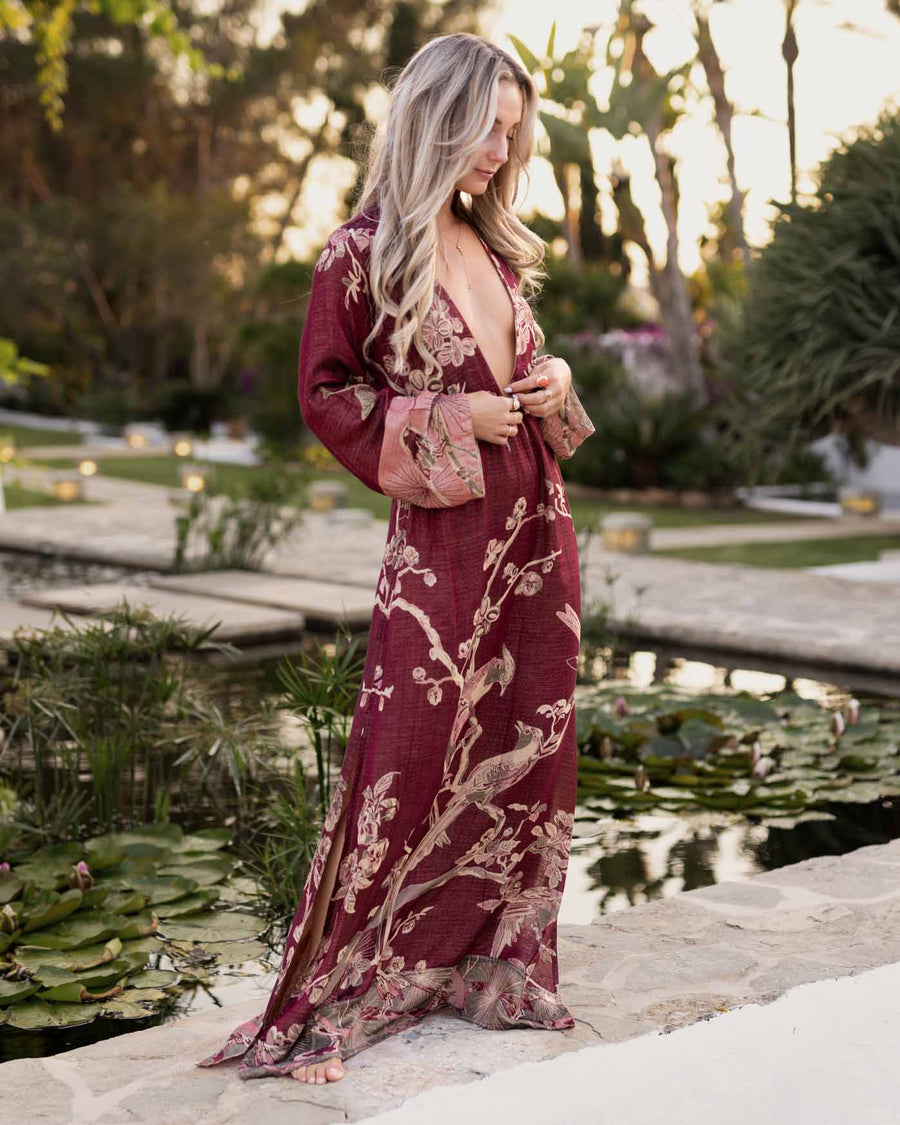 Wineberry Dream - Maxi Dress
