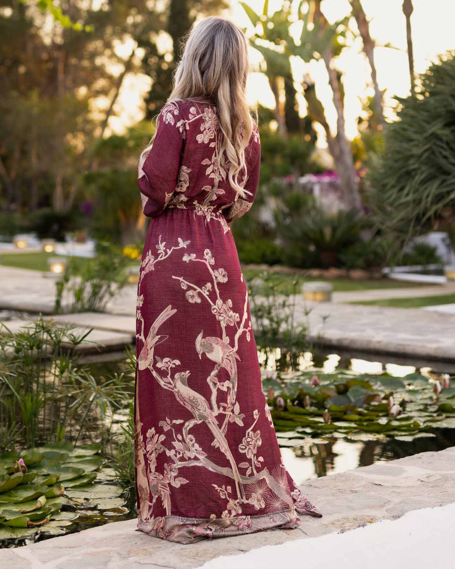 Wineberry Dream - Maxi Dress