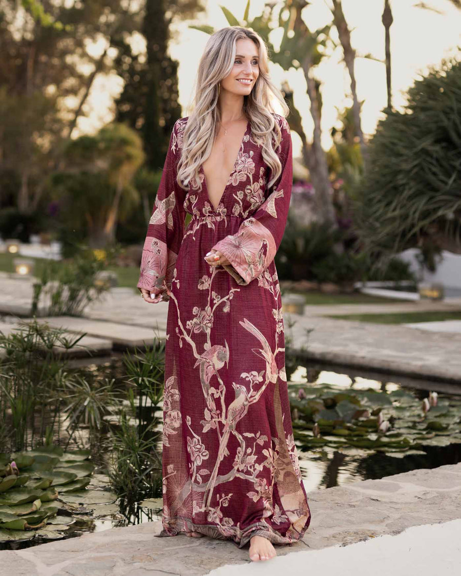 Wineberry Dream - Maxi Dress