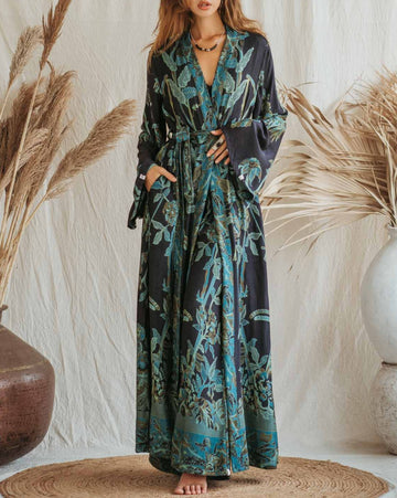 Baby it's Blue - Maxi Kaftan