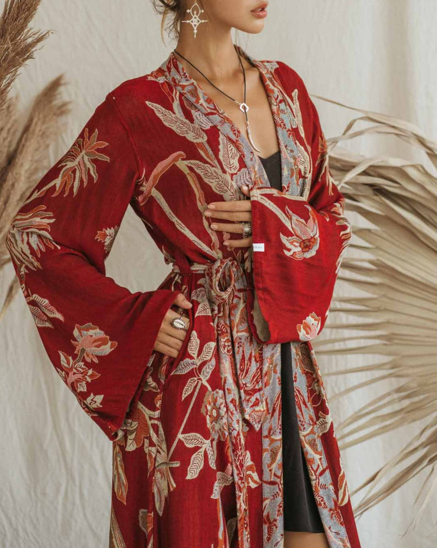 River of Roses - Maxi Kaftan