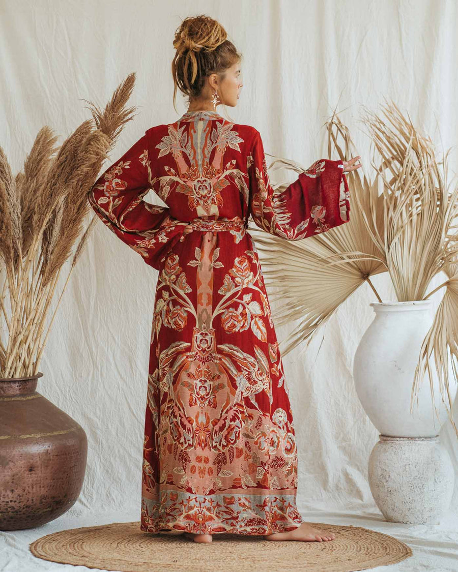 River of Roses - Maxi Kaftan