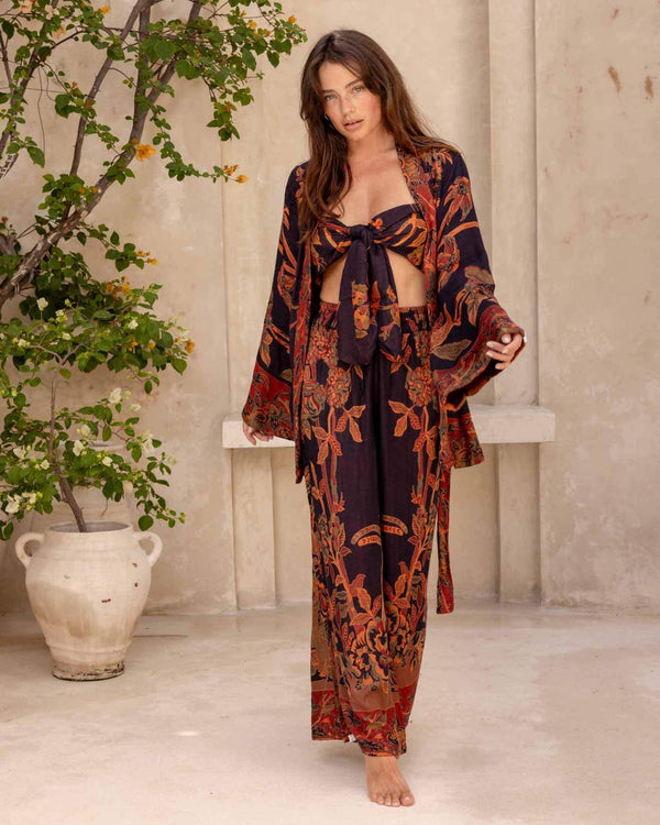 September Sky - EcoVero Short Kimono