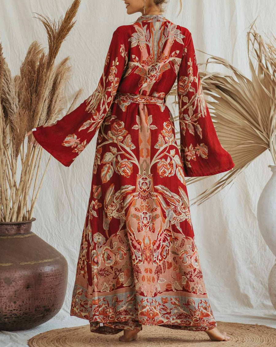 River of Roses - Maxi Kaftan