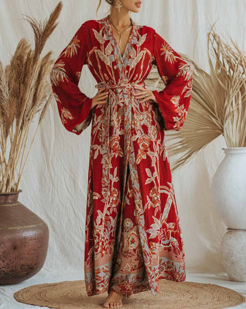 River of Roses - Maxi Kaftan